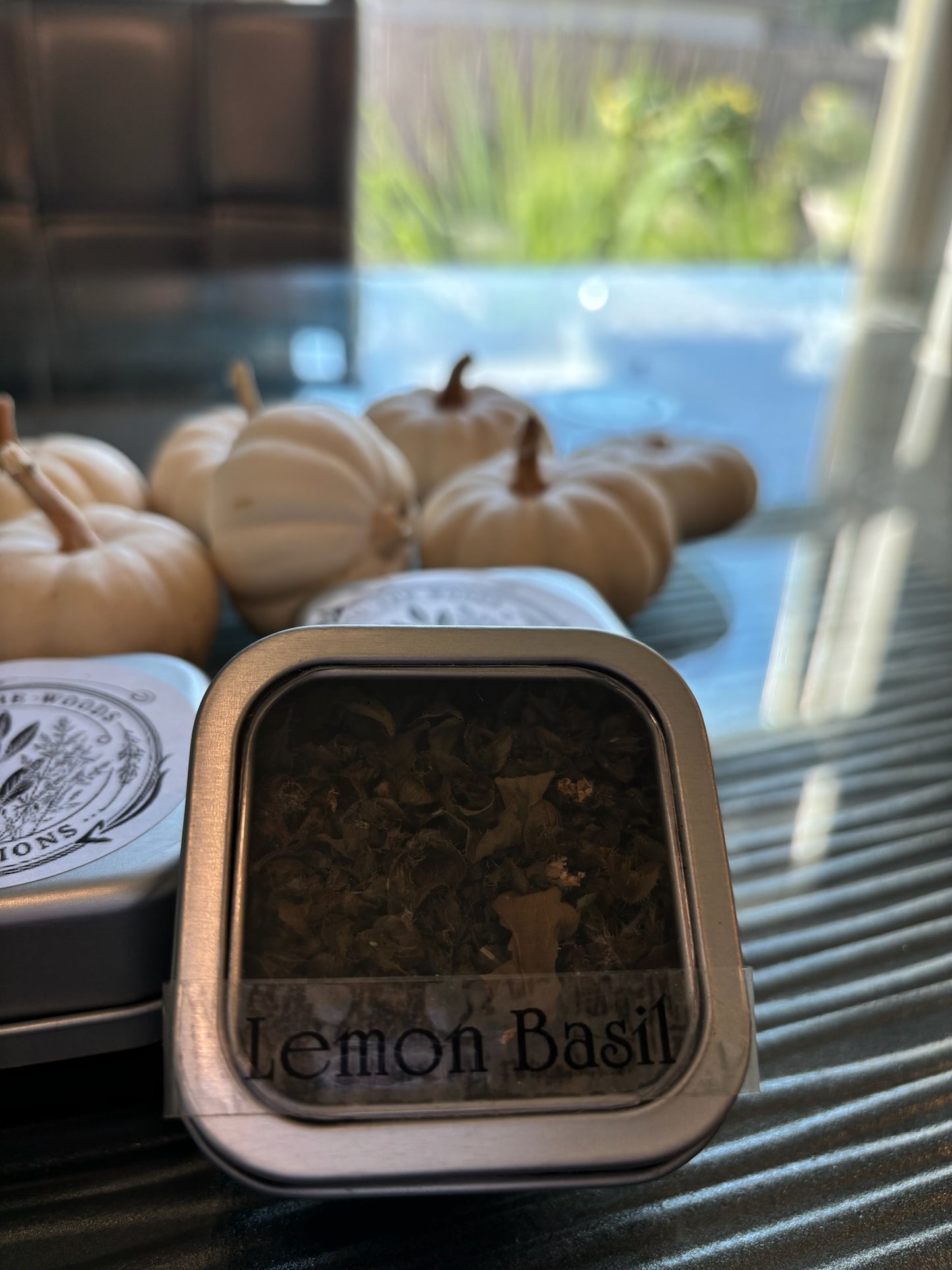 Home-made dried Lemon Basil